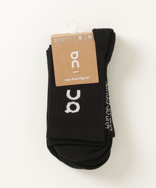 On(オン)の「On/オン Logo Sock High 3P(ソックス/靴下・メンズ・ホワイト/ブラック・M/S)」の8枚目の写真