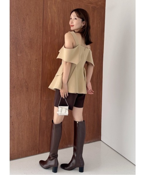 FRAY I.D（フレイアイディー）の「【ルエル】2wayミニリボンウォレット（財布・レディース・ホワイト/キャメル/ブルー・F）」の4枚目の写真