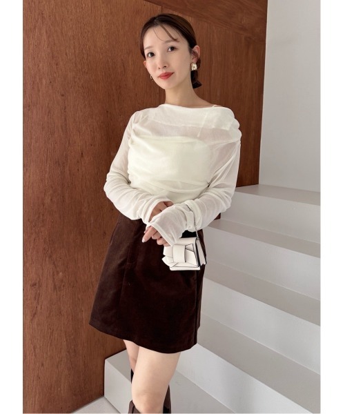 FRAY I.D（フレイアイディー）の「【ルエル】2wayミニリボンウォレット（財布・レディース・ホワイト/キャメル/ブルー・F）」の7枚目の写真