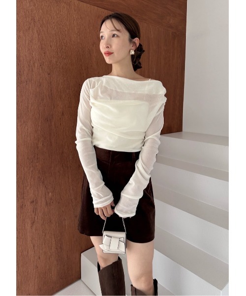 FRAY I.D（フレイアイディー）の「【ルエル】2wayミニリボンウォレット（財布・レディース・ホワイト/キャメル/ブルー・F）」の8枚目の写真