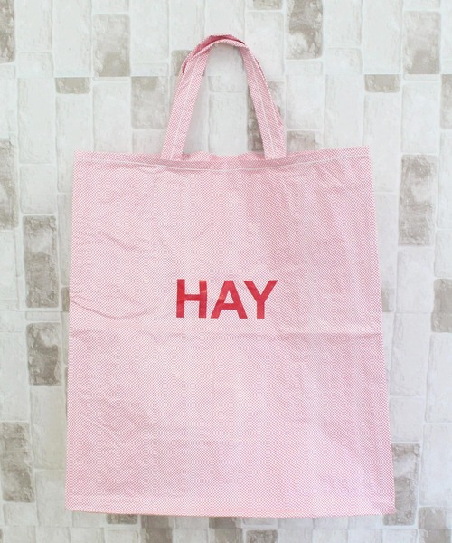 HAY（ヘイ）の「ヘイ キャンディモノバッグ M HAY Candy Mono Bag X-Large（トートバッグ・レディース・ライトピンク/グレー・XL）」の2枚目の写真