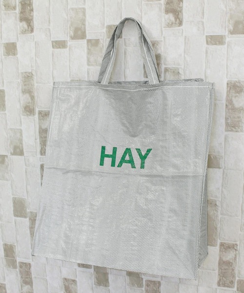 HAY（ヘイ）の「ヘイ キャンディモノバッグ M HAY Candy Mono Bag X-Large（トートバッグ・レディース・ライトピンク/グレー・XL）」の3枚目の写真
