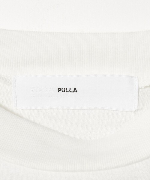 TOGA PULLA（トーガ　プルラ）の「＜TOGA PULLA＞ギャザー スリーブ ドッキング Tシャツ（Tシャツ/カットソー・レディース・ブラック/ホワイト・36）」の10枚目の写真