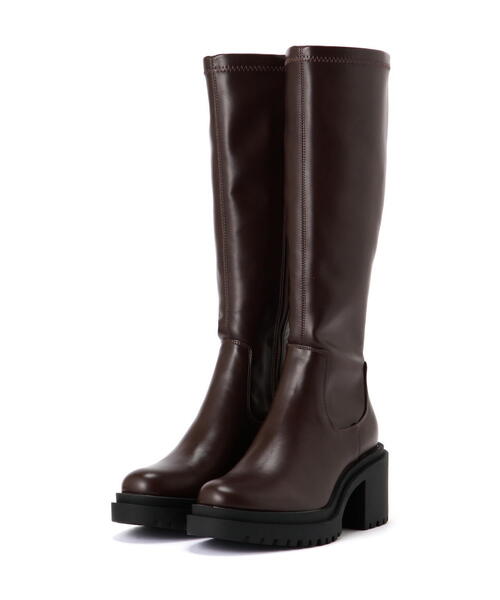 FREE'S MART(フリーズマート)の「◆ストレッチヒールブーツ(ブーツ・レディース・ブラウン/ブラック・MEDIUM/LARGE)」の3枚目の写真