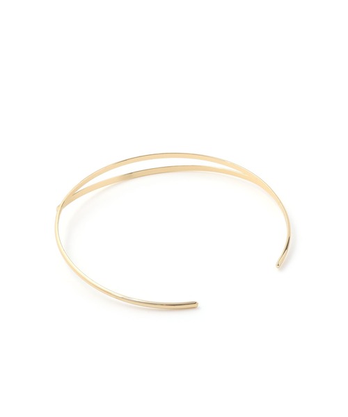 colleca la（コレカラ）の「アシンメトリーダブルライン メタルチョーカー/ネックカフ（チョーカー・レディース・ゴールド/シルバー・FREE）」の10枚目の写真