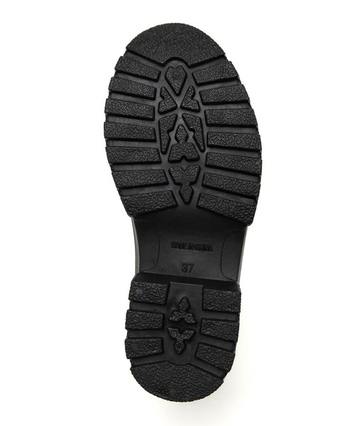 JELLY BEANS（ジェリービーンズ）の「【レイン対応】サイドゴアデザインショートレインブーツ(415-59185)JELLY BEANS(ジェリービーンズ)（レインシューズ・レディース・ブラック・LL/S/M/L）」の7枚目の写真