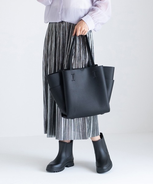 JELLY BEANS（ジェリービーンズ）の「【レイン対応】サイドゴアデザインショートレインブーツ(415-59185)JELLY BEANS(ジェリービーンズ)（レインシューズ・レディース・ブラック・LL/S/M/L）」の11枚目の写真