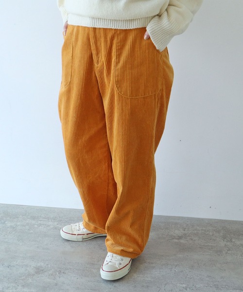 PAR ICI（パーリッシィ）の「6Wコーデュロイ パッチポケットパンツ（その他パンツ・レディース・マスタード/カーキ/ピンク・FREE）」の2枚目の写真