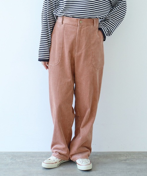 PAR ICI（パーリッシィ）の「6Wコーデュロイ パッチポケットパンツ（その他パンツ・レディース・マスタード/カーキ/ピンク・FREE）」の5枚目の写真