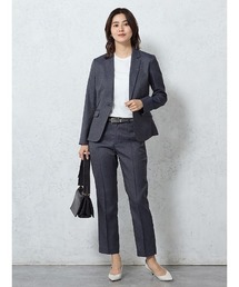 Perfect Suit FActory（パーフェクトスーツファクトリー）の「【上下セット】ライトセットアップ　デニムライク　ネイビー（スーツセット）」