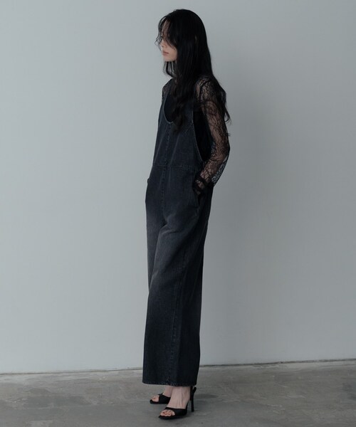 GALLEST（ギャレスト）の「デニムサロペット（サロペット/オーバーオール・レディース・ブルー系その他/チャコールグレー・38/34）」の8枚目の写真