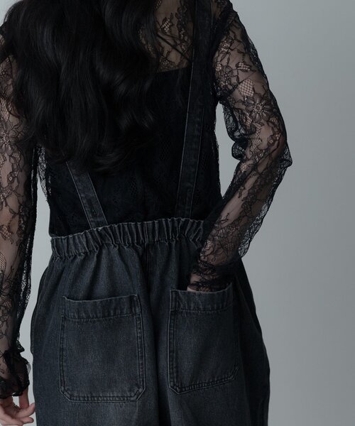 GALLEST（ギャレスト）の「デニムサロペット（サロペット/オーバーオール・レディース・ブルー系その他/チャコールグレー・38/34）」の13枚目の写真