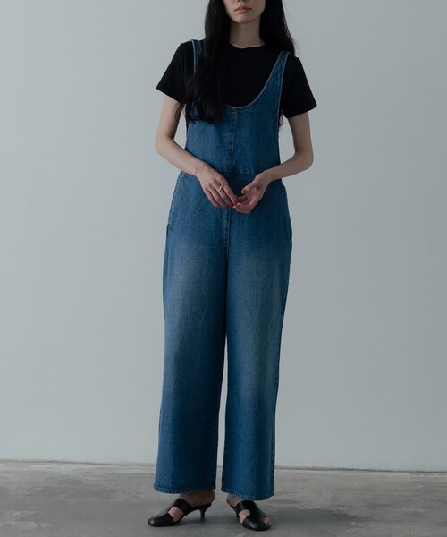 GALLEST（ギャレスト）の「デニムサロペット（サロペット/オーバーオール・レディース・ブルー系その他/チャコールグレー・38/34）」の10枚目の写真