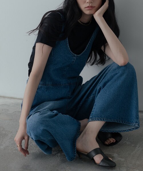 GALLEST（ギャレスト）の「デニムサロペット（サロペット/オーバーオール・レディース・ブルー系その他/チャコールグレー・38/34）」の17枚目の写真