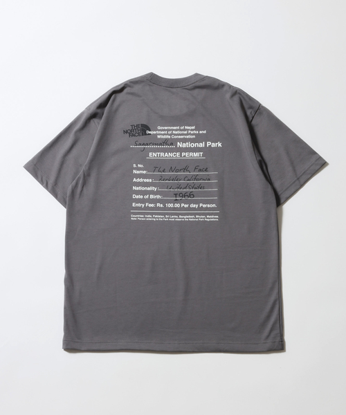 JOURNAL STANDARD relume(ジャーナルスタンダード レリューム)の「THE NORTH FACE ショートスリーブ エントランス パーミッションティー(Tシャツ/カットソー・メンズ・ホワイト/グレー・MEDIUM/LARGE/X-LARGE)」の4枚目の写真