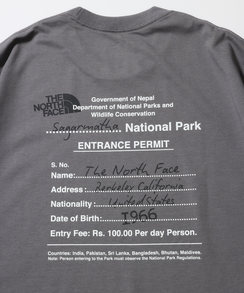 JOURNAL STANDARD relume(ジャーナルスタンダード レリューム)の「THE NORTH FACE ショートスリーブ エントランス パーミッションティー(Tシャツ/カットソー・メンズ・ホワイト/グレー・MEDIUM/LARGE/X-LARGE)」の5枚目の写真