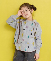 MARKEY'S（マーキーズ）の「総柄ワッフルメローカットソー（Tシャツ/カットソー・キッズ）」
