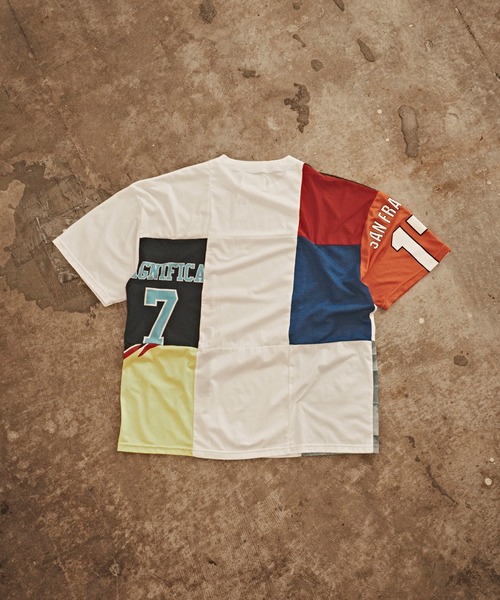 ALL RUNS(オールランズ)の「Mix game shirt SS tee Tシャツ(Tシャツ/カットソー・メンズ・ブラック系3/ホワイト系2/ホワイト系3/ホワイト系5/ブラック系4/ブラック系5/ホワイト系1/ブラック系2/ブラック系1/ホワイト系4・FREE)」の14枚目の写真