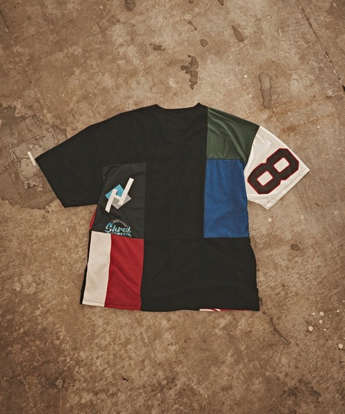 ALL RUNS(オールランズ)の「Mix game shirt SS tee Tシャツ(Tシャツ/カットソー・メンズ・ブラック系3/ホワイト系2/ホワイト系3/ホワイト系5/ブラック系4/ブラック系5/ホワイト系1/ブラック系2/ブラック系1/ホワイト系4・FREE)」の17枚目の写真