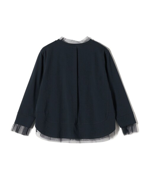 SHIPS(シップス)の「【WEB限定】チュール コンビ ラウンド カットソー(Tシャツ/カットソー・レディース・ブラウン/ネイビー/オフホワイト・ONE SIZE)」の22枚目の写真