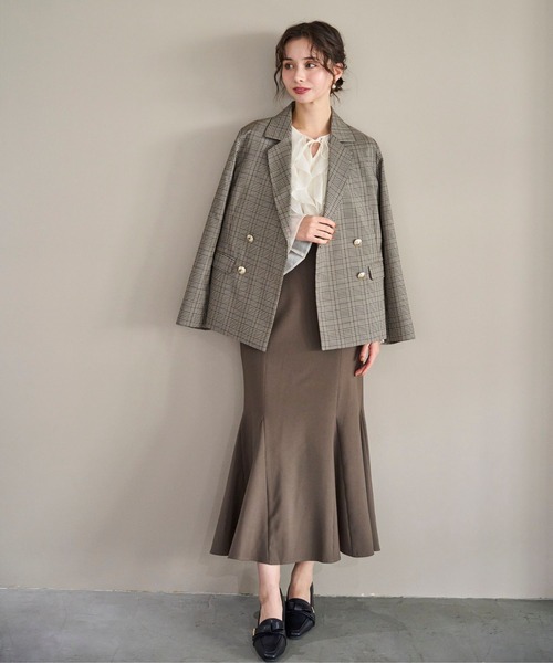 31 Sons de mode（トランテアン　ソン　ドゥ　モード）の「2025秋冬新作 レースアップマーメイドスカート（スカート・レディース・ブラウン/ブルー/ピンク・M/S）」の14枚目の写真