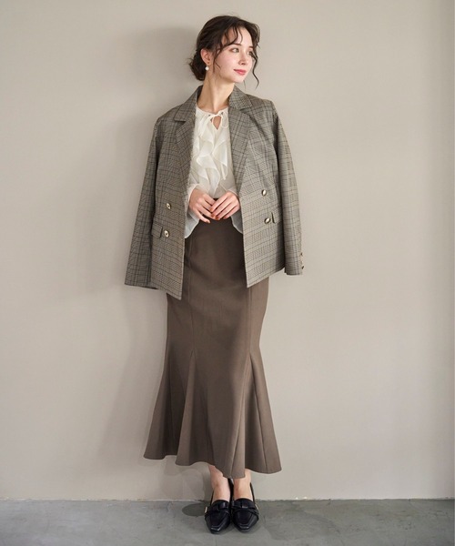 31 Sons de mode（トランテアン　ソン　ドゥ　モード）の「2025秋冬新作 レースアップマーメイドスカート（スカート・レディース・ブラウン/ブルー/ピンク・M/S）」の18枚目の写真