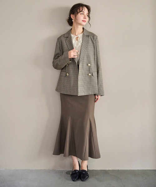 31 Sons de mode（トランテアン　ソン　ドゥ　モード）の「2025秋冬新作 レースアップマーメイドスカート（スカート・レディース・ブラウン/ブルー/ピンク・M/S）」の19枚目の写真