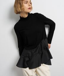 LANVIN en Bleu | アシンメトリーヘムタートル(Tシャツ/カットソー)