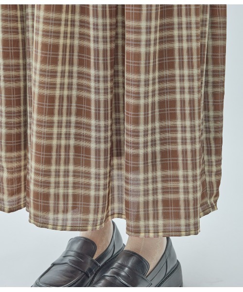 PEACH JOHN（ピーチジョン）の「チェックリボンワンピース（ワンピース・レディース・ブラック/ブラウン・ONE SIZE）」の18枚目の写真