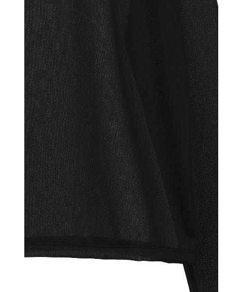 MANOF(マノフ)の「SHEER VELOR PIPING TOPS(Tシャツ/カットソー・レディース・アイボリー/ブラック/ピンク・FREE)」の20枚目の写真