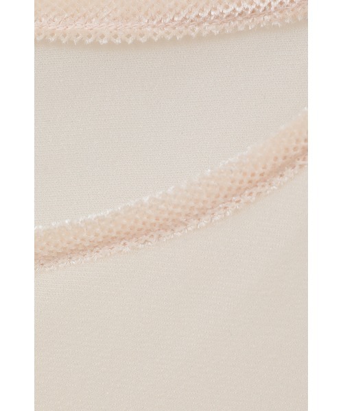 MANOF(マノフ)の「SHEER VELOR PIPING TOPS(Tシャツ/カットソー・レディース・アイボリー/ブラック/ピンク・FREE)」の15枚目の写真