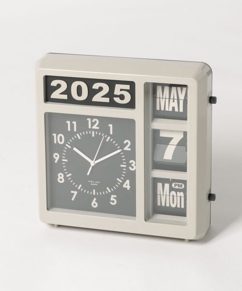RELAX（リラックス）の「〈RELAX/リラックス〉フリップカレンダークロック（置時計・メンズ・グレー/ブラック・ONE SIZE）」の20枚目の写真