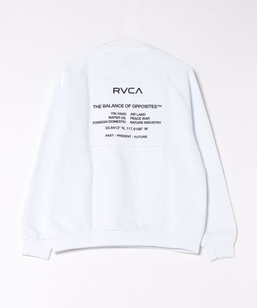RVCA(ルーカ)の「RVCA/ルーカ スウェット バックプリントトレーナー BF044-004(スウェット・レディース・ライトブラウン/ブラック/ホワイト・M/S)」の4枚目の写真