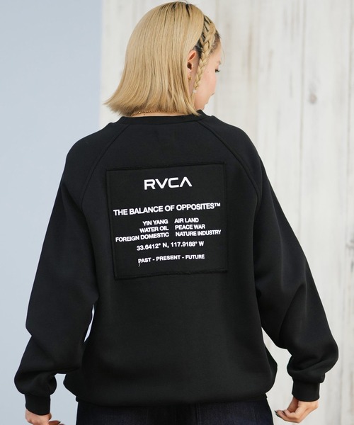 RVCA(ルーカ)の「RVCA/ルーカ スウェット バックプリントトレーナー BF044-004(スウェット・レディース・ライトブラウン/ブラック/ホワイト・M/S)」の1枚目の写真