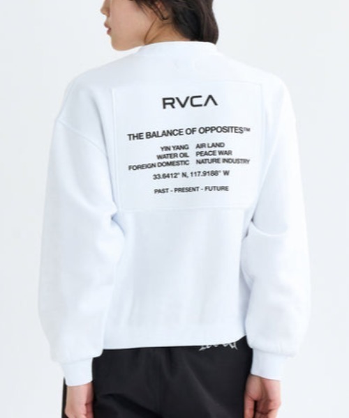 RVCA(ルーカ)の「RVCA/ルーカ スウェット バックプリントトレーナー BF044-004(スウェット・レディース・ライトブラウン/ブラック/ホワイト・M/S)」の13枚目の写真