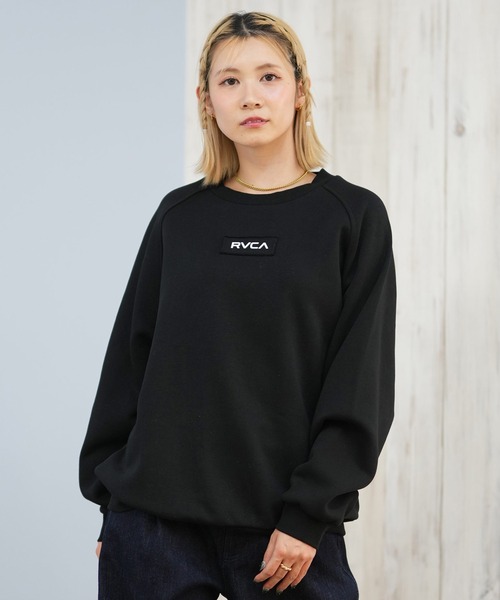 RVCA(ルーカ)の「RVCA/ルーカ スウェット バックプリントトレーナー BF044-004(スウェット・レディース・ライトブラウン/ブラック/ホワイト・M/S)」の5枚目の写真