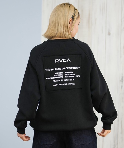 RVCA(ルーカ)の「RVCA/ルーカ スウェット バックプリントトレーナー BF044-004(スウェット・レディース・ライトブラウン/ブラック/ホワイト・M/S)」の6枚目の写真