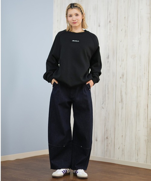 RVCA(ルーカ)の「RVCA/ルーカ スウェット バックプリントトレーナー BF044-004(スウェット・レディース・ライトブラウン/ブラック/ホワイト・M/S)」の7枚目の写真