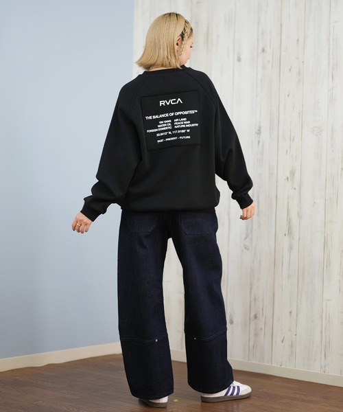 RVCA(ルーカ)の「RVCA/ルーカ スウェット バックプリントトレーナー BF044-004(スウェット・レディース・ライトブラウン/ブラック/ホワイト・M/S)」の9枚目の写真