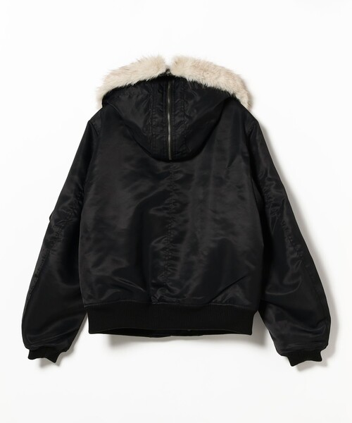 WILD THINGS（ワイルドシングス）の「【別注】WILD THINGS / N-2B Flight Jacket（ブルゾン・メンズ・ブラック/オリーブ・MEDIUM/SMALL/X-LARGE/LARGE）」の5枚目の写真