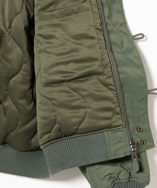 WILD THINGS（ワイルドシングス）の「【別注】WILD THINGS / N-2B Flight Jacket（ブルゾン・メンズ・ブラック/オリーブ・MEDIUM/SMALL/X-LARGE/LARGE）」の14枚目の写真