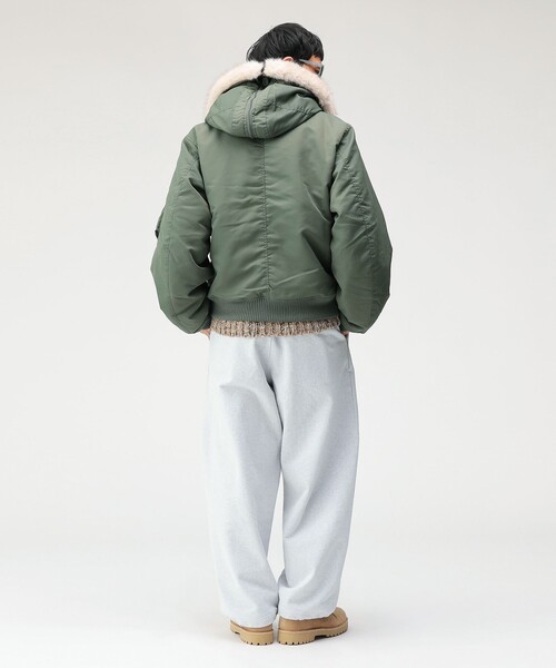 WILD THINGS（ワイルドシングス）の「【別注】WILD THINGS / N-2B Flight Jacket（ブルゾン・メンズ・ブラック/オリーブ・MEDIUM/SMALL/X-LARGE/LARGE）」の21枚目の写真