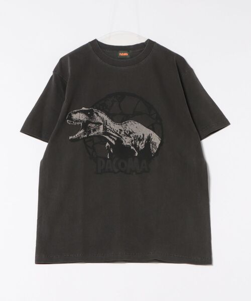 B.I.D.(ビーアイディー)の「《PaCoMa/パコマ》Tyranno saurus TEE (ADULT)(Tシャツ/カットソー・メンズ・ライトグレー/サックスブルー/スミクロ/オフホワイト・LARGE)」の3枚目の写真