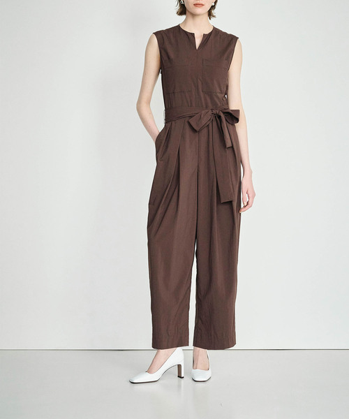 撥水オールインワン38 撥水キーネックオールインワン【NYLON WATER PROOF】（つなぎ