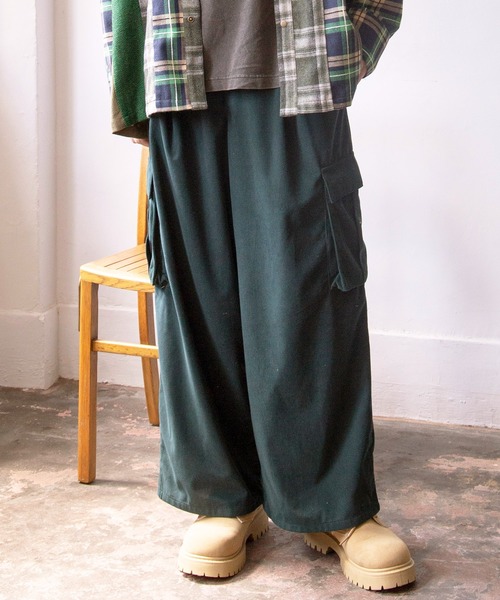 チャイハネ（チャイハネ）の「【チャイハネ】コーデュロイMEN'Sカーゴパンツ（カーゴパンツ・メンズ・キャメル/グレー/グリーン・FREE）」の2枚目の写真