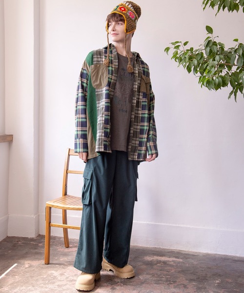 チャイハネ（チャイハネ）の「【チャイハネ】コーデュロイMEN'Sカーゴパンツ（カーゴパンツ・メンズ・キャメル/グレー/グリーン・FREE）」の13枚目の写真