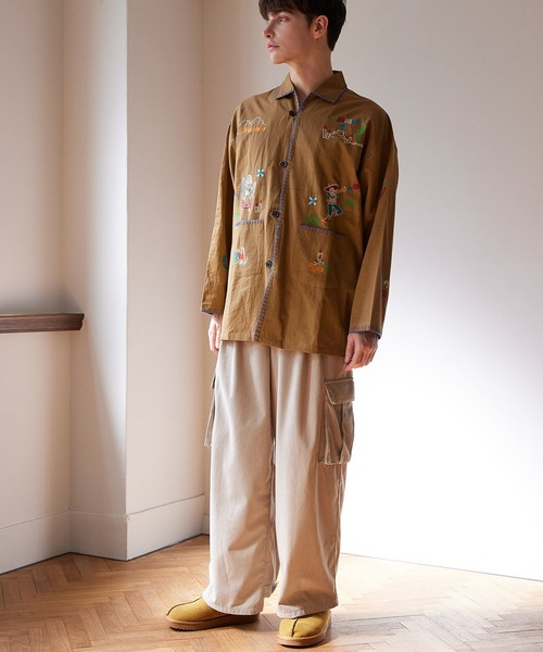 チャイハネ（チャイハネ）の「【チャイハネ】コーデュロイMEN'Sカーゴパンツ（カーゴパンツ・メンズ・キャメル/グレー/グリーン・FREE）」の5枚目の写真