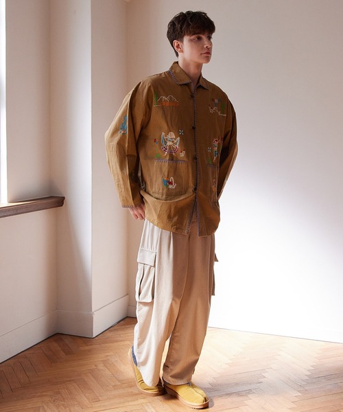 チャイハネ（チャイハネ）の「【チャイハネ】コーデュロイMEN'Sカーゴパンツ（カーゴパンツ・メンズ・キャメル/グレー/グリーン・FREE）」の7枚目の写真