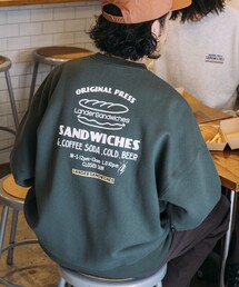 FREAK'S STORE(�t���[�N�X�X�g�A)�̌���W�J LANDER SANDWICHES×FREAK'S STORE/�����_�[ �ʒ� �r�b�O�V���G�b�g �o�b�N�v�����g �N���[�l�b�N�X�E�F�b�g(�X�E�F�b�g)