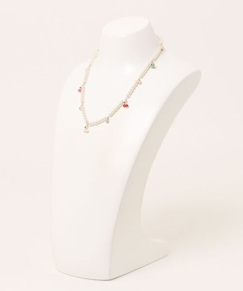 RODEO CROWNS WIDE BOWL(ロデオクラウンズワイドボウル)の「サクランボフェイクパールネックレス(ネックレス・レディース・マルチ・FREE)」の6枚目の写真